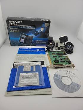 Oz-791a Sharp Electronic Organizer Link With Rs232c Converter Disks Manual Parts