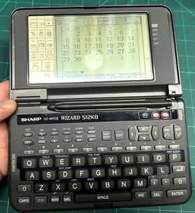 Oz-9600ii Sharp Vintage Fun - Wizard Electronic Organizer Pda