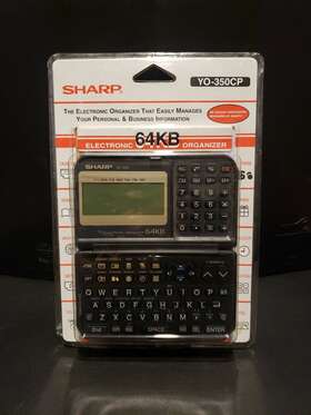 Yo-350cp Sharp Vintage Organizer Calculater 64kb