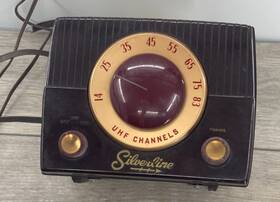 64-1-m Silverline Uhf Channel Converter Art Deco Vintage Electronic Device Decor 64 1 M