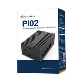 Pi02b Silverstone Tech Inc Pi02 Raspberry Pi 4 Model B Enhanced Thermal Cooling Aluminum Case