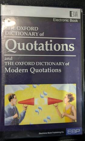 Sony 781874627067 The Oxford Dictionary Of Questions Data Discman Ebook Disc Ebxa New