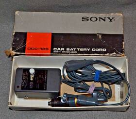 Dcc-126 Sony Vintage Car Battery Cord With Stabilizer Fast Shipping