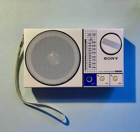 Icf-s30 Sony Fm Am 2band Transistor Radio Pearly White