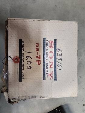 Rb-7p Sony Vintage Car Radio Bracket Only