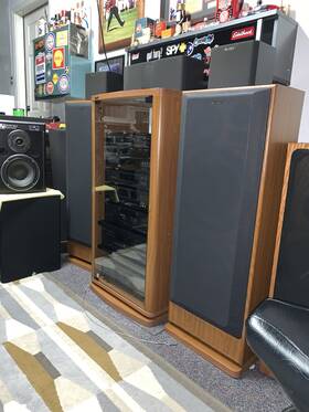Ss-u721av Sony Vintage Speakers New Surrounds And Grill Covers Stack 135wpc