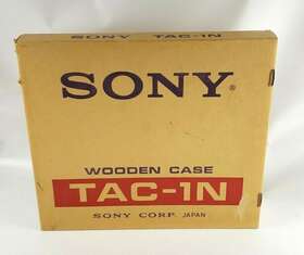 Tac-1n Sony Vintage Original Wooden Case Japan New Sealed