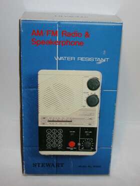 W800 Stewart New Vintage Am/fm Radio Landline Telephone Speakerphone Water Resistant