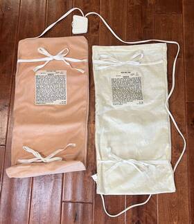 E12017 Sunbeam Vtg Heating Pad Wet Proof 11.5 Inch Wide X 26 Long 6 Heat Settings Works