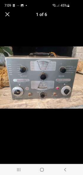 Tv-50 Superior Instruments Company Genometer Rf Af Freq Vintage Model Powers On