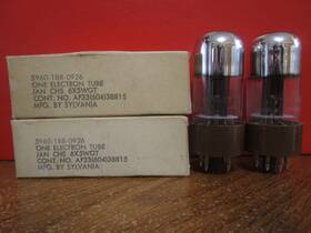 6x5wgt Sylvania 2 Mint Matched Nos Nib 1962 Audio Tubes