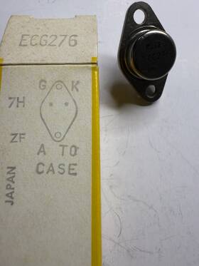 Ecg276 Sylvania Power Transistor To-3 Metal Case Nos Japan Vintage Electronic Part