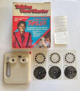 Talking View Master 035891044086 Michael Jackson 3d View-master Thriller Vintage 1984 For Parts/repairs