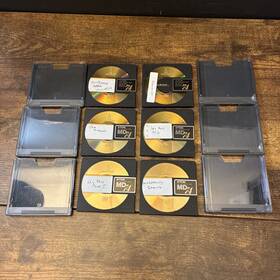 Md74 Tdk Lot Of 6 Md 74 Gold Minute Minidiscs Pre-owned Bundle With Cases