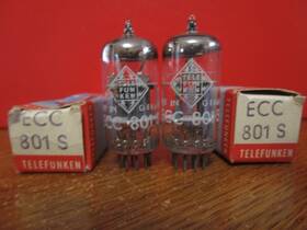 12at7 Telefunken 801s 2 Mint Matched Nos Nib Ecc Audio Tubes