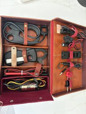 Tm-43a Test Master Vintage Amprobe Kit Tm-4 Rs-3 Clamp Meter And Probe Sets In Case