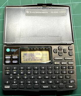 Ps-6560i Texas Instruments Collectable Vintage Fun Electronic Organizer / Pda