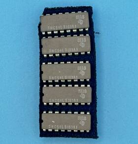 Snc54ls163aj Texas Instruments Qty. 10 4-bit Binary Cntr In Ceramic Dip-16 Pkg