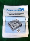 Ti-59 Texas Instruments Programmable Software