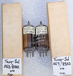 85a2 Tung-sol Pair Tektronix Tested 0g3/85a2 Nos Same Code Vacuum Tubes
