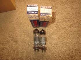 6hu8-ell80 Tungsol 2 Mint Matched Nos Nib Rare 6hu8/ell80 Audio Tubes