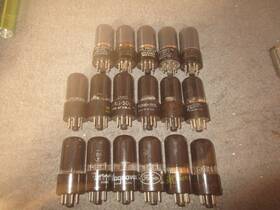 Vt-107a Tungsol Made & Sylvania 17 Nos To Strong Dark Glass And 6v6gt/vt-107 Tubes