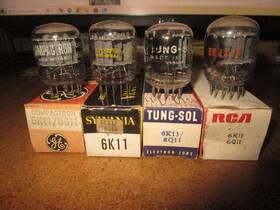 6k11 Tungsol & Other 6q11 4 Nos Nib And 6k11/6q11 Radio Guitar Audio Tubes