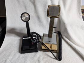 750hl Turner & Ge Vintage Microphone And General Electric Shure 459p Desk