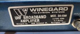 Da-4300 Vintage Winegard Model Television Uhf Broadband Amplifier