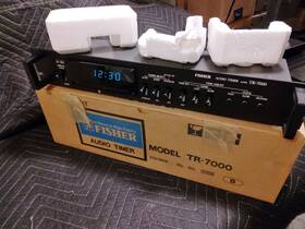 Tr-7000 Vintage Fisher Audio Timer Rack Mount And Orig Box Works Looks Great