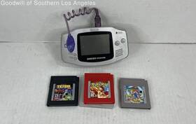Agb-001 Vintage Gameboy Advance Parts Only W Games Tetris Pokemon Red Super Mario Lot