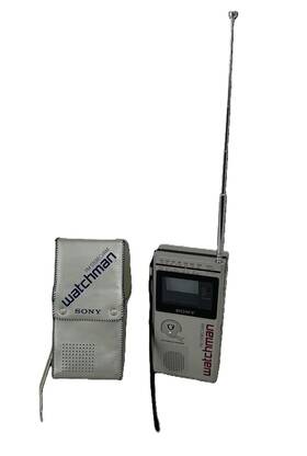 Fd-30a Vintage Sony Watchman Portable Television Am Fm Radio Model 1984