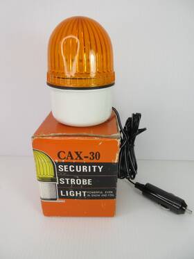 Cax-30 Wang Vintage 12v Xenon Strobe Light Magnet Base - Tested Works Exclnt