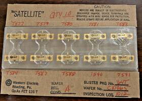 131t Western Electric Vintage Satellite Transistors Fet Nos - Gold Plated