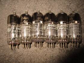 6414 Western Electric 6 Nos Testing Ge Ham Radio Audio Tubes