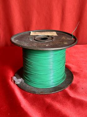 841506355 Western Electric Large Spool Vintage Green Dp-1 22 Awg Wire 6lbs