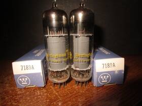 7189a Westinghouse 2 Mint Nos Nib Audio Radio Tubes