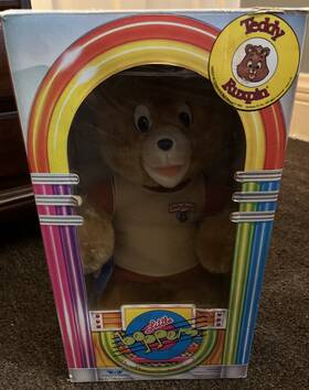 Wow 083546015066 Teddy Ruxpin Little Boppers Plush 1985 In Original Box Untested