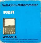 Wv-516-a Rca Vintage Volt Ohm Milliammeter Japan With Box And Instructions