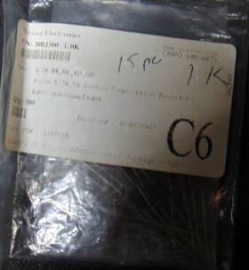 30bj500-1k Xicon 15 Pcs 1k Ohm 1/2w 5% Carbon Composition Resistor Axial