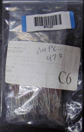 30bj500-47r Xicon 100 Pcs 47 Ohm 1/2w 5% Carbon Composition Resistor Axial