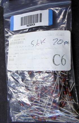 30bj500-5.6k Xicon 70 Pcs 5.6k 5600 Ohm 1/2w 5% Carbon Composition Resistor Axial