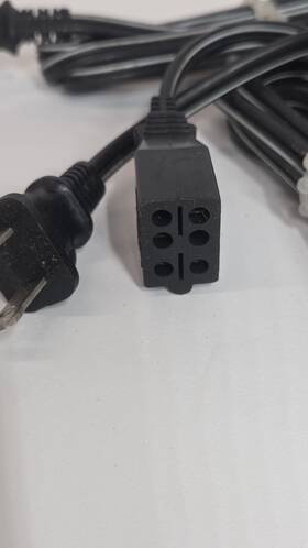 7364-2230 Yazaki Vintage 7a 125v Power Cord Plug 6ft