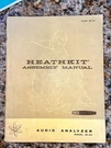 Heathkit IM-22 Audio Analyzer Assembly Manual ---- **original**. Fixed Price $20.00.