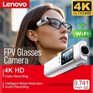 Lenovo 4K Mini Fpv Eyeglasses Video Sound Recording Hd Camera Wifi Gift. Fixed Price $129.12.