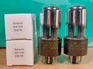 Pair Of Sylvania Jan Chs 6SN7W Tall Glass Vacuum Tubes - 9% Matched. Fixed Price $400.00.