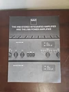Vtg Nad 3155 Stereo Integrated Amplifier & 2155 Power Sales Brochure. Fixed Price $25.00.