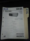 Sony CDX-828 Service Manual Original Repair Book. Fixed Price $49.99.