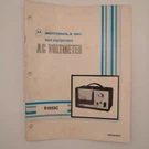 Motorola Ac Voltmeter Test Equipment Manual S1053C - RD11. Fixed Price $19.90.