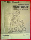 Heathkit GD-39 Ultrasonic Intrusion Alarm Rare Original Owner's Assembly Manual. Fixed Price $10.00.